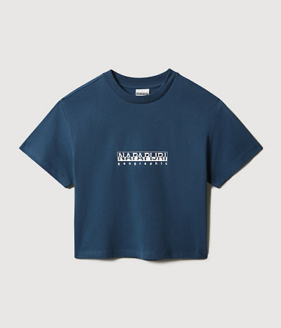 Kurzarm-T-Shirt Box Crop-